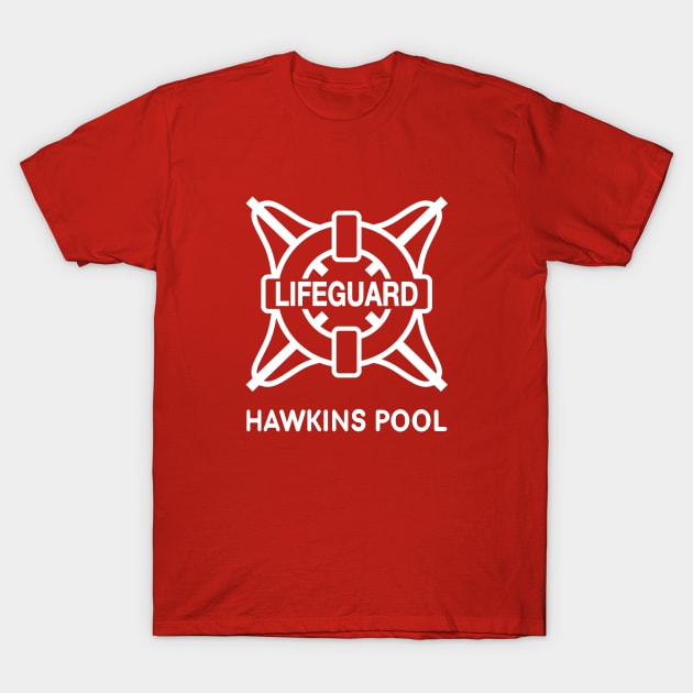 Hawkins Pool Lifeguard T-Shirt by AngryMongoAff